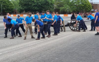 Battered, bruised, but triumphant at Royal Navy Junior Leaders Field Gun Competition