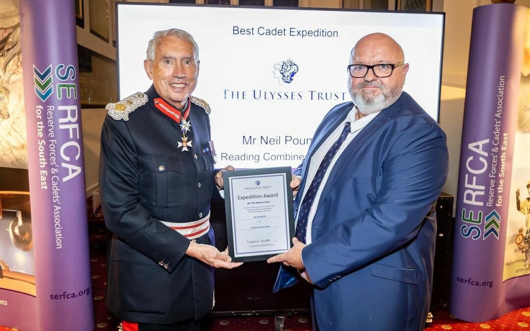 Ulysses Trust award given to UTCR for cadet sailing challenge 